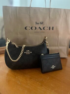 COACH Teri Mini Crossbody Bag & Matching Skinny Wallet